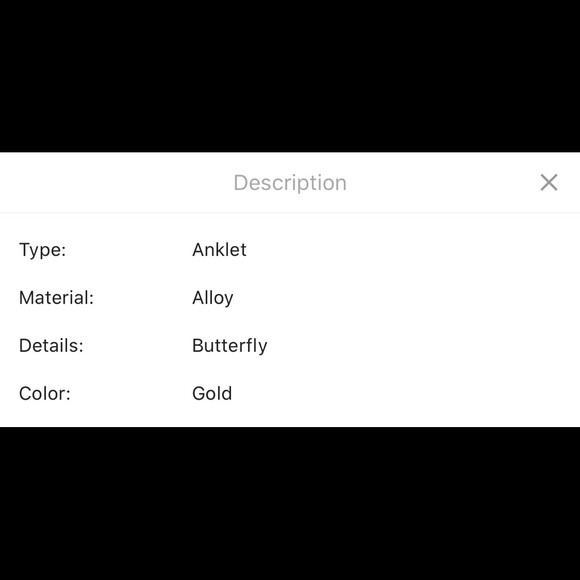 Butterfly 🦋 ankle chain - Picture 4 of 4